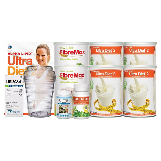 Ultra Diet Starter Pack Large - Alpha Lipid Ultra Diet 2, FibreMax, Carb-Bal, LITE and UriScan