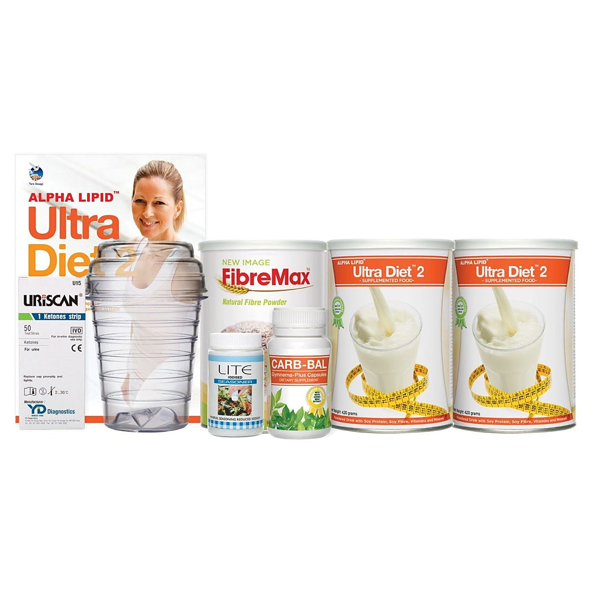 Ultra Diet Starter Pack Small - Alpha Lipid Ultra Diet 2, FibreMax, Carb-Bal, LITE and UriScan